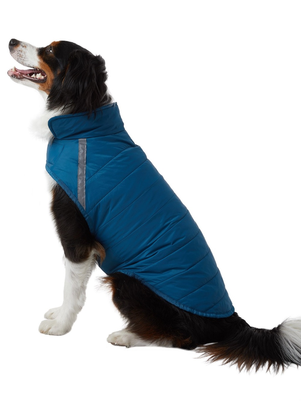 32 Degrees Blue Dog Coat - Quilted Weather Jacket for Dogs